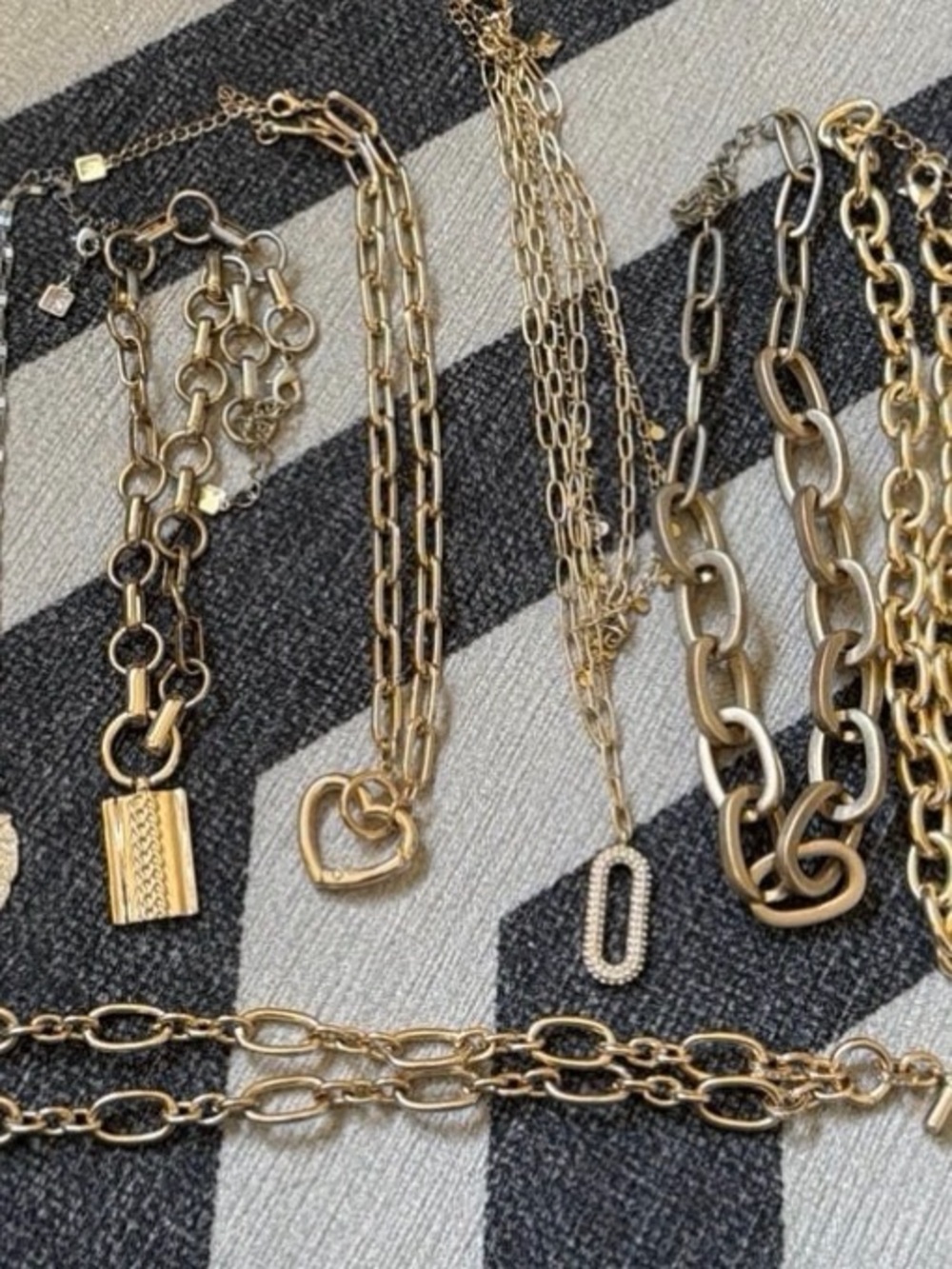 Lot of 10 gold necklaces from Park Lane